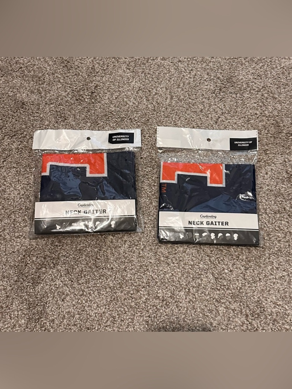 University of Illinois Navy & Orange Neck Gaiter (2 Pack)